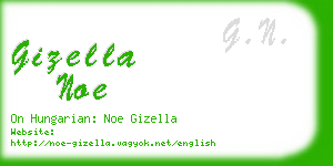 gizella noe business card